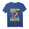 Kinder T-Shirt zum HapOwl mit Universum, Raketen und Sternen – Perfektes Einschulungsgeschenk für kleine Weltraumfans