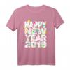 Happy New Year 2019 T-Shirt mit Feuerwerk & Raketen – Buntes Silvester Outfit für Damen, Herren & Kinder zum Jahreswechsel