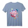Space Axolotl Rakete Planet T-Shirt – Niedliches Tier Design für Aquarium- und Axolotl-Fans, Perfekt als Geschenk zu Weihnachten oder Geburtstag