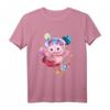 Space Axolotl Rakete Planet T-Shirt – Niedliches Tier Design für Aquarium- und Axolotl-Fans, Perfekt als Geschenk zu Weihnachten oder Geburtstag
