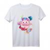 Space Axolotl Rakete Planet T-Shirt – Niedliches Tier Design für Aquarium- und Axolotl-Fans, Perfekt als Geschenk zu Weihnachten oder Geburtstag