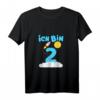 Kinder Rakete T-Shirt für 2. Geburtstag - Lustiges Weltraum-Outfit für Jungen und Mädchen zum Kindergeburtstag