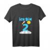 Kinder Rakete T-Shirt für 2. Geburtstag - Lustiges Weltraum-Outfit für Jungen und Mädchen zum Kindergeburtstag