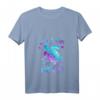 Damen T-Shirt mit Galaxie Raum und Schildkröten - Perfektes Geschenk für Mädchen und Frauen, die Meeresschildkröten lieben