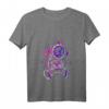 Damen Raum Galaxie Raumfahrer Wissenschaft Kosmonaut T-Shirt mit V-Ausschnitt – Lustiges Geschenk für Geburtstag, Weihnachten & mehr