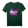 NASA Purple Pink Mix Galaxy Style Logo Graphic T-Shirt - Lizenziertes Space Design für NASA Fans