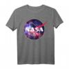 NASA Purple Pink Mix Galaxy Style Logo Graphic T-Shirt - Lizenziertes Space Design für NASA Fans