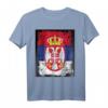 Flagge Serbien serbische Fahne Wappen Adler Serbia T-Shirt – Perfektes Geschenk für Serben und Serbien-Liebhaber, ideal für Reisen und Feierlichkeiten