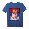 Flagge Serbien serbische Fahne Wappen Adler Serbia T-Shirt – Perfektes Geschenk für Serben und Serbien-Liebhaber, ideal für Reisen und Feierlichkeiten