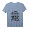 Damen Too Stupid To Understand Science Try Religion Chemie T-Shirt mit V-Ausschnitt – Sarkastisches Geschenk für Chemiker, Wissenschaftler & Lehrer