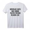 Birthplace Earth | Race Menschen | Politik & Religion T-Shirt – Gesellschaftliches Statement & Geschenkidee