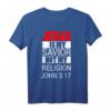 Jesus Is My Savior Not My Religion T-Shirt - Religiöses Christliches Geschenk für Glaubensbekundung und besondere Anlässe