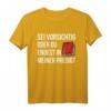 Sei Vorsichtig Oder Du Endest In Meiner Predigt Pfarrer T-Shirt – Lustiges religiöses Motiv für Gottesdienste & Christen als Geschenk
