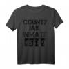 Halloween County Jail Inmate Kostüm T-Shirt – Lustiges Last Minute Gefängnis Kostüm für Familien, Freunde & Partys