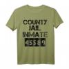 Halloween County Jail Inmate Kostüm T-Shirt – Lustiges Last Minute Gefängnis Kostüm für Familien, Freunde & Partys