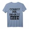 Halloween County Jail Inmate Kostüm T-Shirt – Lustiges Last Minute Gefängnis Kostüm für Familien, Freunde & Partys