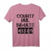Halloween County Jail Inmate Kostüm T-Shirt – Lustiges Last Minute Gefängnis Kostüm für Familien, Freunde & Partys