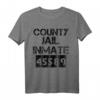 Halloween County Jail Inmate Kostüm T-Shirt – Lustiges Last Minute Gefängnis Kostüm für Familien, Freunde & Partys