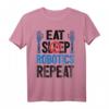 Eat Sleep Robotics Repeat Funny Robot Engineer T-Shirt – Perfektes Geschenk für Studenten, Lehrer & Robotikfans zu Geburtstag & Weihnachten