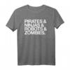 HapOwl T-Shirt mit Piraten, Ninjas, Robotern und Zombies - Kreatives Geburtstagsoutfit für Männer und Frauen