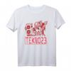 Tekno Bass Mecha 23 Hardtekk Frenchcore Roboter T-Shirt – Perfektes Geschenk für Rave, Festival & Elektronikmusikfans