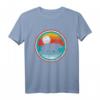 Retro Bear Silhouette & 80's Style Sun Vintage Graphic T-Shirt - Klassisch geschnitten, doppelt genähter Saum