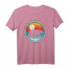 Retro Bear Silhouette & 80's Style Sun Vintage Graphic T-Shirt - Klassisch geschnitten, doppelt genähter Saum