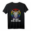Be Gay Hail Satan LGBT Ziege T-Shirt – Gothic Pride Mode für CSD & Pride Month Liebhaber