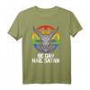 Be Gay Hail Satan LGBT Ziege T-Shirt – Gothic Pride Mode für CSD & Pride Month Liebhaber
