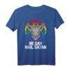 Be Gay Hail Satan LGBT Ziege T-Shirt – Gothic Pride Mode für CSD & Pride Month Liebhaber