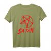 Evil Devil Occult Pentagram Satanic T-Shirt – Dunkle Gothic Kleidung für Metal-, Wiccan- & Satan-Liebhaber