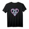 Yami Kawaii Pastel Goth Pentagramm Herz I Love Satan T-Shirt – Perfekt für Gothic Fans & Geburtstagsgeschenke