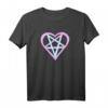 Yami Kawaii Pastel Goth Pentagramm Herz I Love Satan T-Shirt – Perfekt für Gothic Fans & Geburtstagsgeschenke