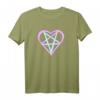 Yami Kawaii Pastel Goth Pentagramm Herz I Love Satan T-Shirt – Perfekt für Gothic Fans & Geburtstagsgeschenke