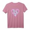 Yami Kawaii Pastel Goth Pentagramm Herz I Love Satan T-Shirt – Perfekt für Gothic Fans & Geburtstagsgeschenke