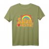Satan liebt mich T-Shirt im Kawaii-Stil mit Regenbogen und Herzen – Perfekt für Gothic, Death Metal und dunklen Humor