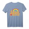 Satan liebt mich T-Shirt im Kawaii-Stil mit Regenbogen und Herzen – Perfekt für Gothic, Death Metal und dunklen Humor