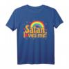 Satan liebt mich T-Shirt im Kawaii-Stil mit Regenbogen und Herzen – Perfekt für Gothic, Death Metal und dunklen Humor