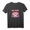 Kawaii Pastel Goth Creepy Anime T-Shirt mit Cerberus & Pentagram - Gothic Manga Fan Kleidung für Teenager und Erwachsene