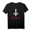 Satan 666 T-Shirt - Gothic, Okkult & Teufelsdesign mit umgedrehtem Kreuz, Perfekt für Satanisten und Dark-Magic-Fans