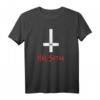 Satan 666 T-Shirt - Gothic, Okkult & Teufelsdesign mit umgedrehtem Kreuz, Perfekt für Satanisten und Dark-Magic-Fans