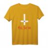Satan 666 T-Shirt - Gothic, Okkult & Teufelsdesign mit umgedrehtem Kreuz, Perfekt für Satanisten und Dark-Magic-Fans