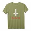 Satan 666 T-Shirt - Gothic, Okkult & Teufelsdesign mit umgedrehtem Kreuz, Perfekt für Satanisten und Dark-Magic-Fans