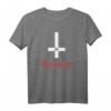 Satan 666 T-Shirt - Gothic, Okkult & Teufelsdesign mit umgedrehtem Kreuz, Perfekt für Satanisten und Dark-Magic-Fans
