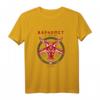 Baphomet Antichrist Pentagramm Ziegenkopf T-Shirt in Dunkelrot – Dunkle Esoterik-Mode für Gothic & Okkult-Fans