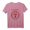 Baphomet Antichrist Pentagramm Ziegenkopf T-Shirt in Dunkelrot – Dunkle Esoterik-Mode für Gothic & Okkult-Fans