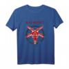 Baphomet Antichrist Pentagramm Ziegenkopf T-Shirt in Dunkelrot – Dunkle Esoterik-Mode für Gothic & Okkult-Fans