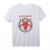 Baphomet Antichrist Pentagramm Ziegenkopf T-Shirt in Dunkelrot – Dunkle Esoterik-Mode für Gothic & Okkult-Fans
