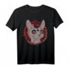 Death Metal Satanische Katze T-Shirt - Gothic, Okkultes, Dämonisches Design für Satan- und Hexen-Fans