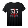 333 Half Evil T-Shirt mit Teufel-Motiv – Lustiges Halloween Satan 666 T-Shirt für Sarkastiker & Humorliebhaber